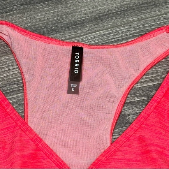 Torrid Wireless Racerback Tankini Coral Style 12403476 - Picture 5 of 11